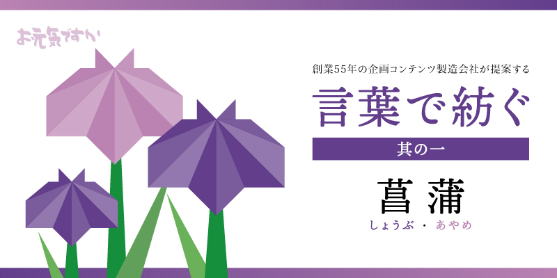 【言葉と紡ぐシリーズ】其の一「菖蒲」